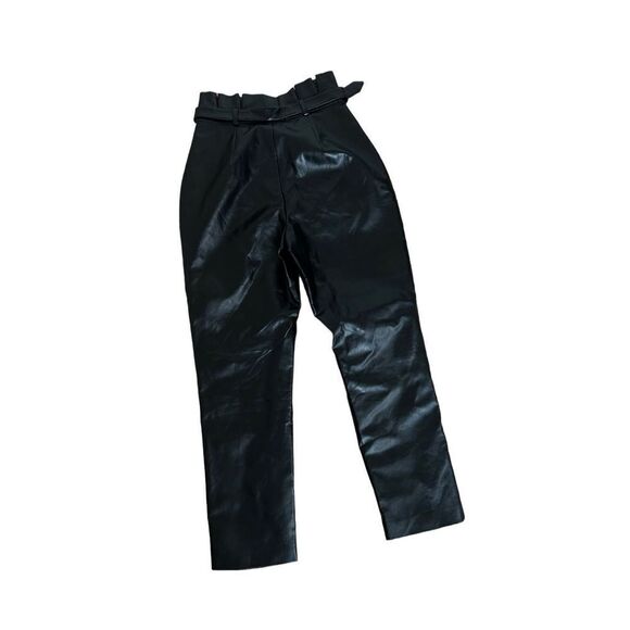 Majorelle Christopher Belted Paperbag Pants Womens Black Size Small - Picture 4 of 8